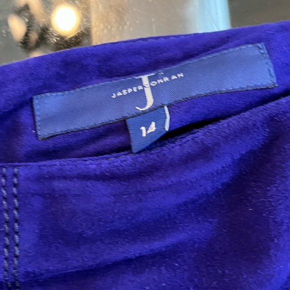 Jasper Conran Super Soft Purple Suede Skirt UK 14 - Picture 2 of 3